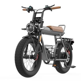 Off-road electric bike 20"*5.0 fat tires Equipped with super motor 1000W 48V25AH lithium battery Pure electric max travel 100km Speed 45km/h Aluminum