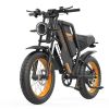 Off-road e-bike Equipped with super motor 1000W 48V25AH lithium battery 20"*4.0 fat tires Specially suitable for touring, sand, snow, mountains and ot