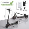 WHOSU J03 PRO Electric Scooter 8.5Tires Up to 17/22 Miles Range 350W Motor  19 MPH Portable Folding Commuting Electric Scooter Adults with Double Brak