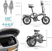 Electric Bike; 400W Electric Commuter Bikes;  Folding Ebike 16'' Electric Bicycle with 48V 10Ah Battery;  20MPH Adults/Teens City E Bike