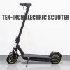 Electric Scooter Adults up to 20 MPH & 30-35 Miles Folding Scooter for Adults with Double Braking System and W. Capacity 250lbs, UL Certified  500W wi