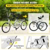 VEVOR Tricycle Adult 24'' Wheels Adult Tricycle 1-Speed 3 Wheel Bikes White For Adults Three Wheel Bike For Adults Adult Trike Adult Folding Tricycle