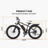 (Do Not Sell on Amazon) AOSTIRMOTOR 26" 750W Electric Bike Fat Tire P7 48V 13AH Removable Lithium Battery for Adults with Detachable Rear Rack Fender