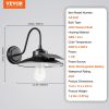 VEVOR Solar Barn Light, 3 Lighting Modes & Motion Sensor, Dusk to Dawn Outdoor Wall Sconces, Exterior Farmhouse Gooseneck Lights, Wall Mount, IP65 Wat