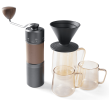 Hand-held coffee bean grinder. (30g, classic European / multi-gear grinding control / anti-slip silicone ring)