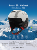 Ski sports intelligent Bluetooth helmet (WIFI + APP, phone answering, sound navigation, MP3 music + one-button intercom + SOS automatic alarm + two-wa