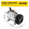 VEVOR CO 29001C 5005440AA 4710522 0610043 Universal Air Conditioner AC Compressor for Grand Caravan Town & Country A/C Compressor 471-0522 77374 78374