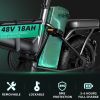 ZHENGBU D3 18AH 48V 500W 14 Inch Folding Removable Battery Electric City Commuter Bike