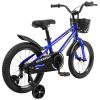 Kids Bike 14 inch for Boys & Girls with Training Wheels, Freestyle Kids' Bicycle with Bell,Basket and fender.