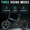 750w Electric Bike for Adults;  20'x4.0'Fat Tire Foldable Ebikes with 48V 18Ah Removable Battery;  Dual Shock Absorber Shimano 7 Speed Electric Bicycl