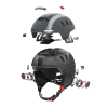 Ski sports intelligent Bluetooth helmet (WIFI + APP, phone answering, sound navigation, MP3 music + one-button intercom + SOS automatic alarm + two-wa