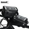 Bike Phone Front Frame Bag Bicycle Bag Waterproof Bike Phone Mount Top Tube Bag Bike Phone Case Holder Accessories Cycling Pouch Compatible Phone Unde